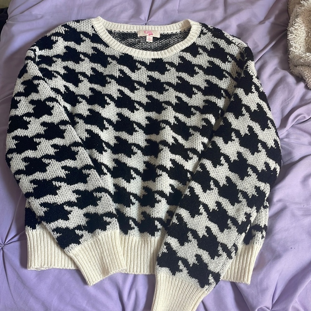 Hounds tooth GB girls sweater